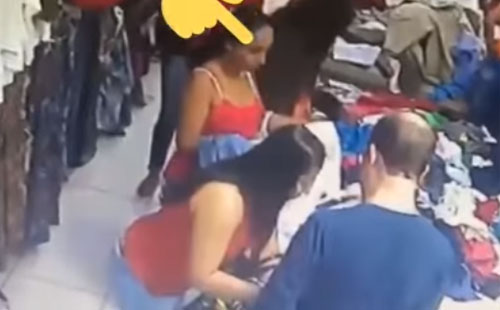 Conquista C Meras Flagram Mulher Roubando Loja Na Avenida R Gis