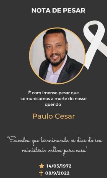 Luto Em Conquista Morre Paulo Cesar Blog Do Rodrigo Ferraz